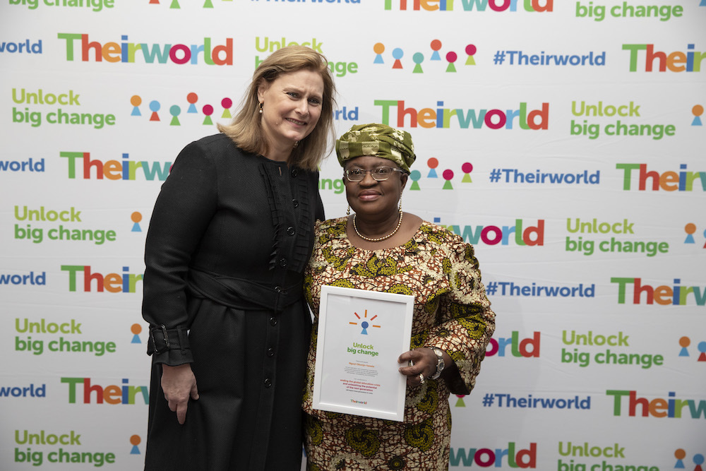 Ngozi Okonjo Iweala Gets Award At Theirworld Iwd 2020 Event