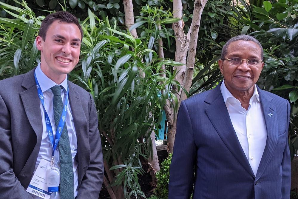 Rob Doble And Jakaya Kikwete At Global Education Summit