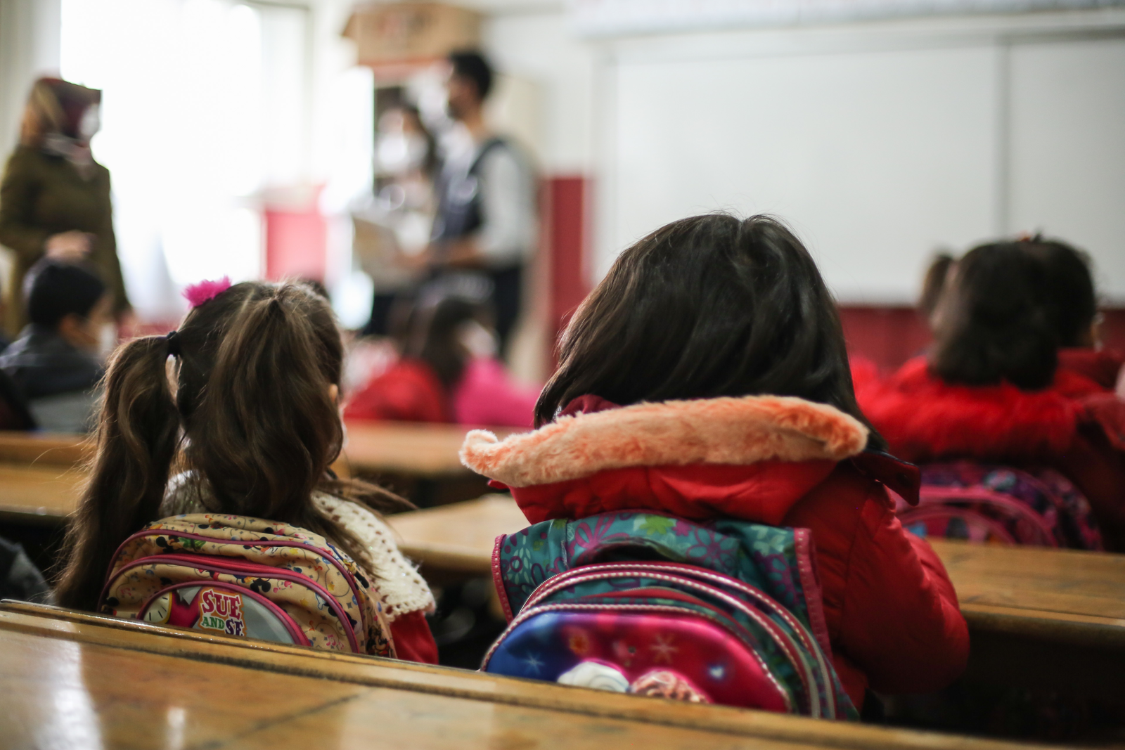 Young girls attending school in rural communities.