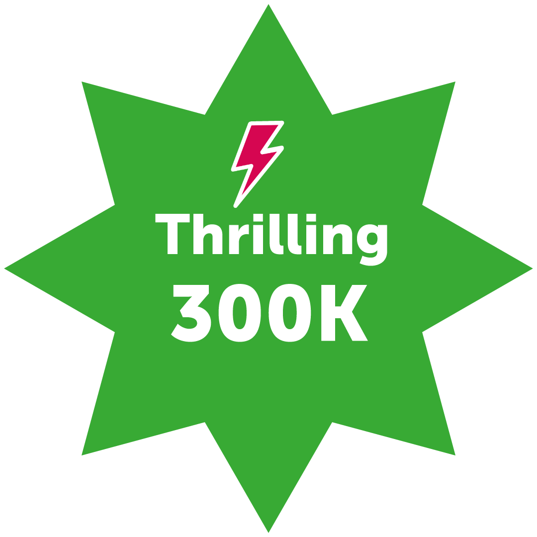 Thrilling 300k Badge